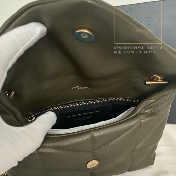 🚫SOLD 🤎Saint Laurent Puffer Toy Bag in Army Green 🤎 - Picture 5 of 7